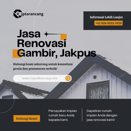 Jasa Renovasi di Gambir, Jakarta Pusat